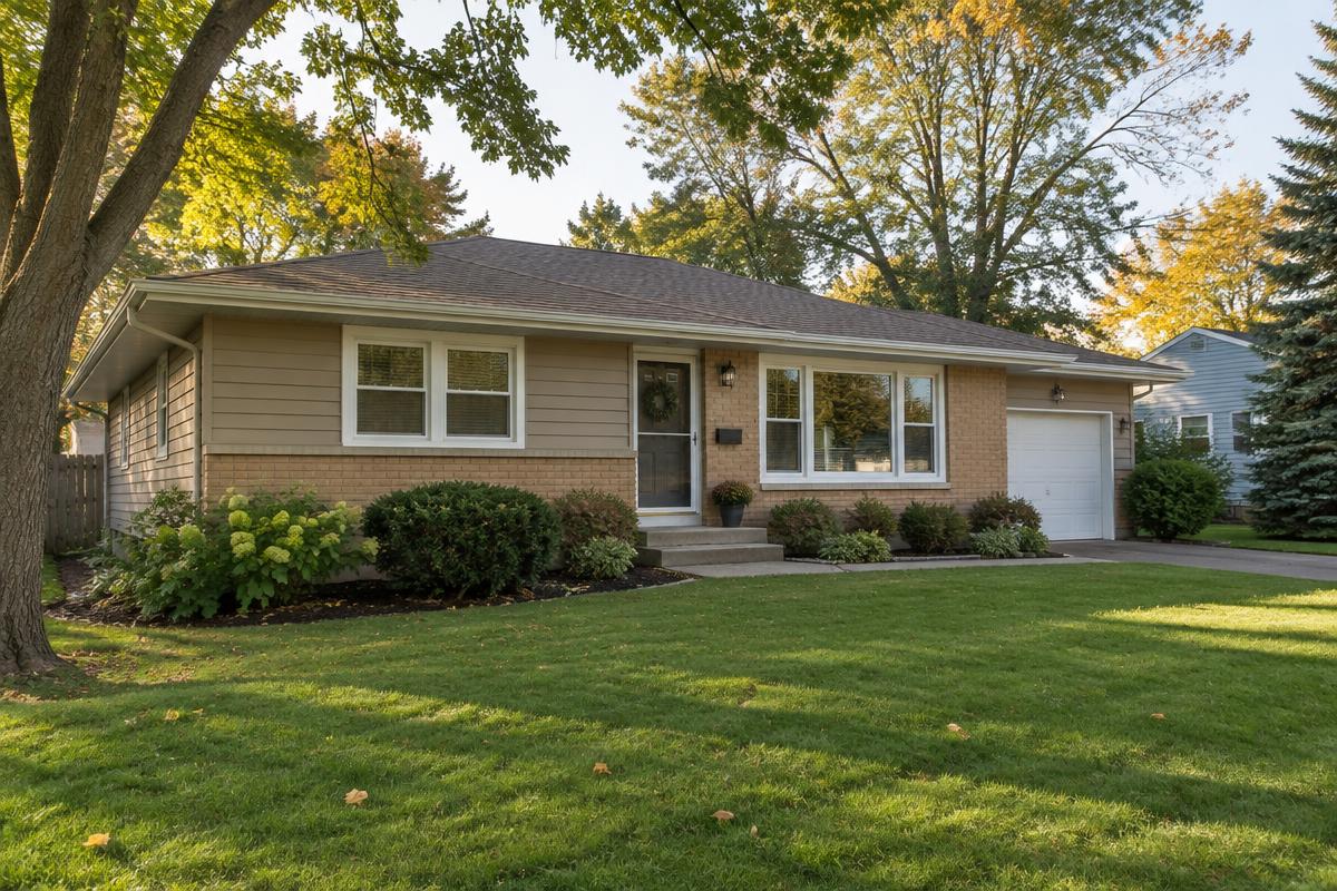1960s ranch in Gurnee, IL after window replacement